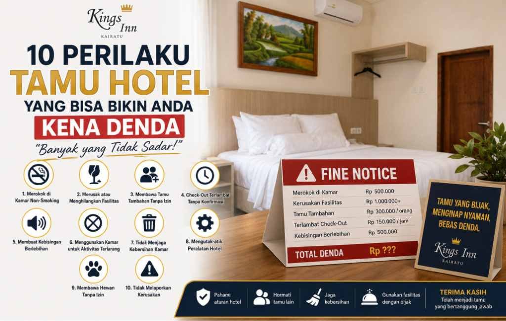 10 Perilaku Tamu Hotel yang Bisa Kena Denda (Wajib Tahu!)