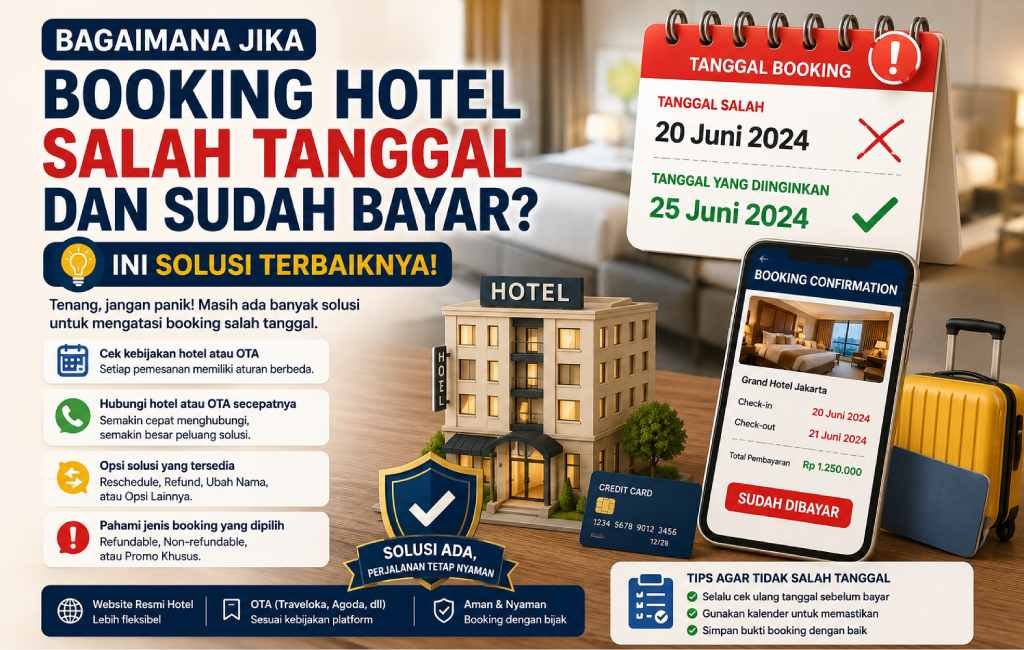 Bagaimana Jika Booking Hotel Salah Tanggal dan Sudah Bayar? Solusi Lengkap
