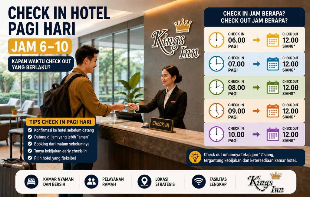 Check In Hotel Pagi Hari (Jam 6–10), Check Out Jam Berapa? Panduan Lengkap