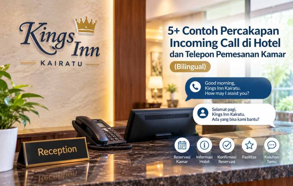 5+ Contoh Percakapan Incoming Call di Hotel dan Telepon Pemesanan Kamar (Bilingual)