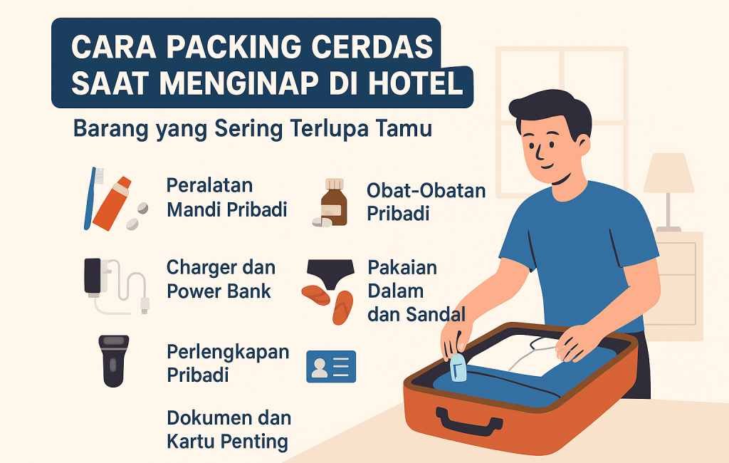Cara Packing Cerdas Saat Menginap di Hotel: Barang yang Sering Terlupa Tamu
